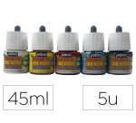 Encre végétale pébéo couleurs primaires set 5 unités x 45ml
