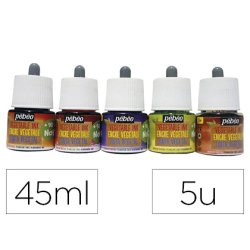 Encre végétale pébéo couleurs secondaires set 5 unités x 45ml