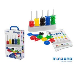 Abaque miniland de 100 pièces formes assorties 210mm