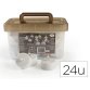 Bougie led graine creative coloris blanc lot 24 unites