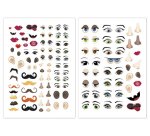 Gommette graine creative visage 210x148mm pochette 124 unites