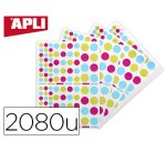 Gommette apli agipa funny peps pochette 20 feuilles 2080 unités