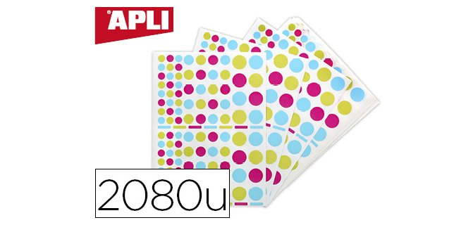 Gommette apli kids funny peps pochette 20 feuilles 2080     unites