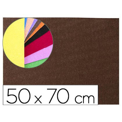 Plaque mousse liderpapel texture serviette 50x70cm 60g/m2 épaisseur 2mm unicolore marron