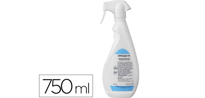 Désinfectant sans rinçage milieu alimentaire crèches collectivités salles de sport pulvérisateur 750ml