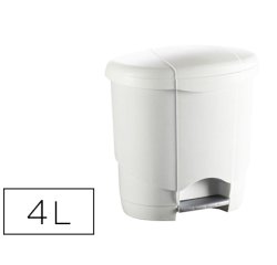 Poubelle hygiénique pédale + bac intérieur amovible idéale salle de bains 4l