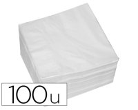 Serviette ouate 2 plis 30x30cm paquet 100 unités