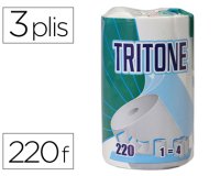 Essuie-tout ménager pure ouate 3 plis 24x22cm rouleau 220 feuilles