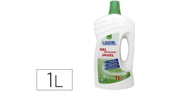 Nettoyant en gel lagor eau de javel flacon 1l