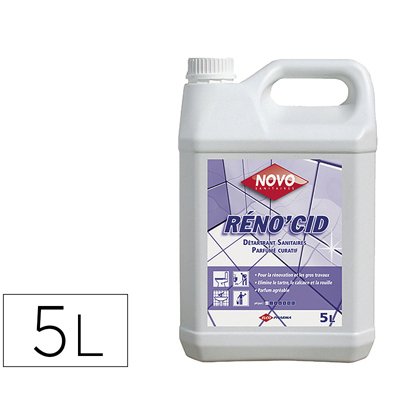 Détartrant désincrustant sanitaire élimine tartre calcaire rouille parfum floral bidon 5l