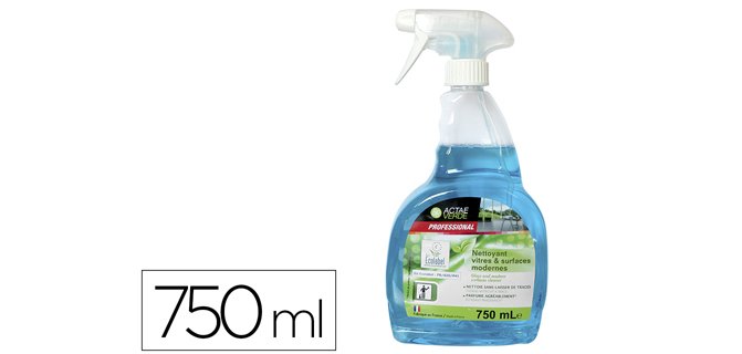 Nettoyant vitres écolabel nettoyage sans traces parfum pin pistolet 750ml