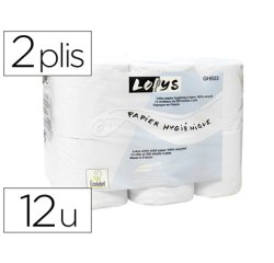 Papier toilette double épaisseur paquet 12 rouleaux