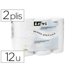 Papier toilette double épaisseur paquet 12 rouleaux