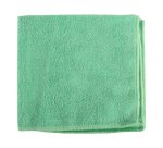 Lavette microfibre 230g 38x38cm sans traces coloris vert lot 5 unités