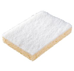 Éponge récurante gm double face blanche nettoyage surfaces délicates 13x9cm