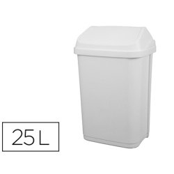 Poubelle plastique à couvercle basculant 25l