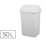 Poubelle plastique à couvercle basculant 50l