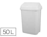 Poubelle plastique à couvercle basculant 50l