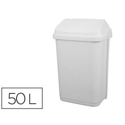 Poubelle plastique à couvercle basculant 50l