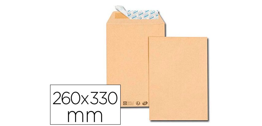 Pochette gpv kraft 120g 260x330mm h boîte 250 unités