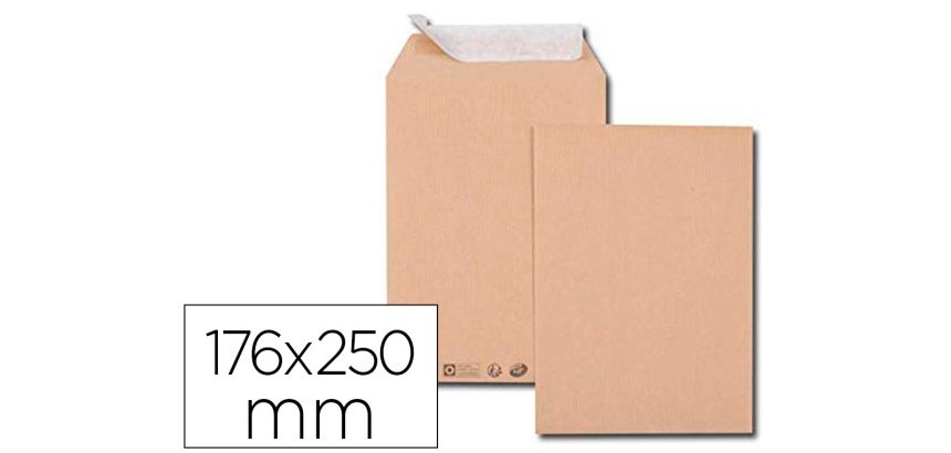 Pochette gpv kraft 90g b5 176x250mm boîte 500 unités