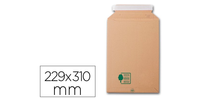 Pochette gpv carton à soufflets c4 229x310mm paquet 5 unités