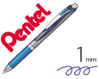 Roller a encre gel energel bl80 pointe de 1mm            retractable coloris bleu