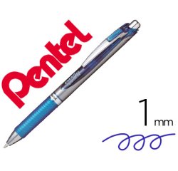 Roller a encre gel energel bl80 pointe de 1mm            retractable coloris bleu