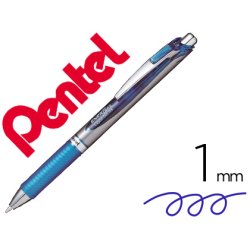 Roller a encre gel energel bl80 pointe de 1mm            retractable coloris bleu