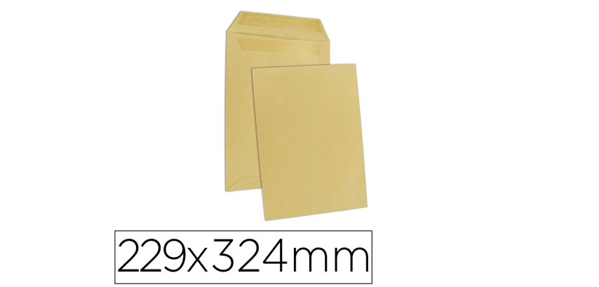 Pochette gpv kraft 90g c4 229x324mm fenêtre 50x110mm boîte 250 unités