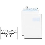 Pochette gpv blanche recyclée 90g c4 229x324mm fenêtre 50x110mm boîte 25 unités