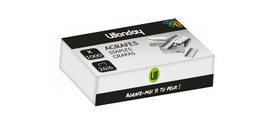 Agrafe safetool modèle 26/6 boîte 1000 unités