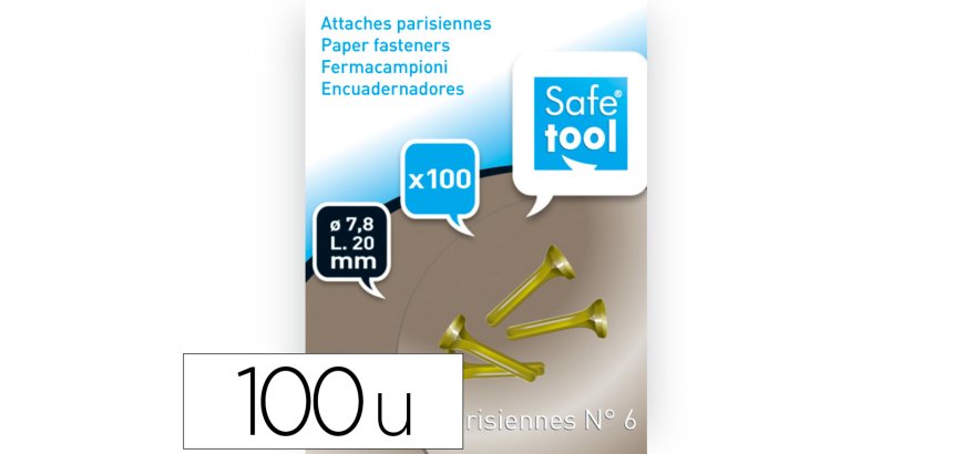 Attache parisienne wonday nº6 20mm boîte 100 unités