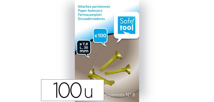 Attache parisienne wonday nº8 30mm boîte 100 unités