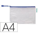 by tarifold Pochette à zip ZIPPER, A4, PVC, bleu