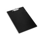 Porte-bloc jpc à pince pvc format a4+ standard avec porte-stylo coloris noir