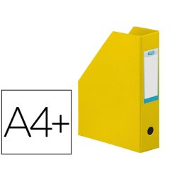 Porte-revues Oxford a4 dos 10cm couverture carte rigide recouverte de pvc jaune