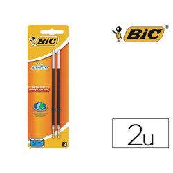 BIC Recharge pour stylo à bille Atlantis Classic, M, noir