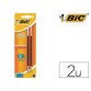 Recharge stylo bic atlantis pointe moyenne couleur noir blister 2 unités