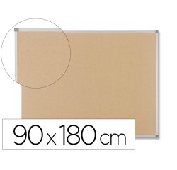 Tableau liège juvénilia cadre aluminium anodisé livré avec système d'accrochage 90x180cm