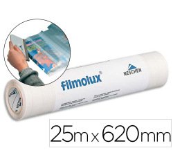 Film pvc adhesif transparent pour la couverture de livre   pose defere lux cristal dim.  25mx620mm