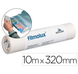 Film pvc adhesif transparent pour la couverture de livre   pose defere lux cristal dim.  10mx320mm specifique