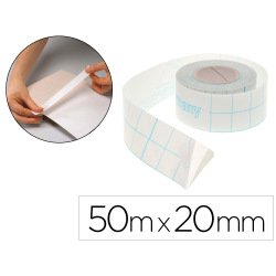 Papier special longue fibre adesif extra blanc pour       charniere de livre dim.       50mx20mm mandrin de 40