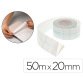 Papier special longue fibre adesif extra blanc pour       charniere de livre dim.       50mx20mm mandrin de 40