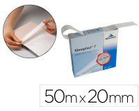 Papier japon adhesif et transparent pour page dechire devidoir dim. 50mx20mm