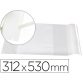 Couvre-livres liderpapel nº31 pvc transparent 13/100e 312x530mm avec rabat adhésif adaptable