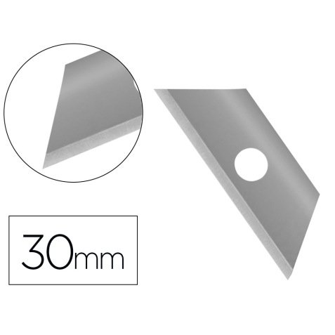 Lame rechange q-connect cutter étroit 9mm blister 10 unités