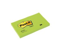 Bloc-note adhésif vert Néon 127 x 76 mm - bloc de 100 feuilles