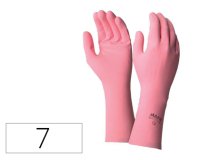 Gant menage usage quotidien coloris rose sachet 1 paire   taille 7/7.5