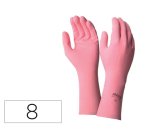 Gant menage usage quotidien coloris rose sachet 1 paire   taille 8/8.5